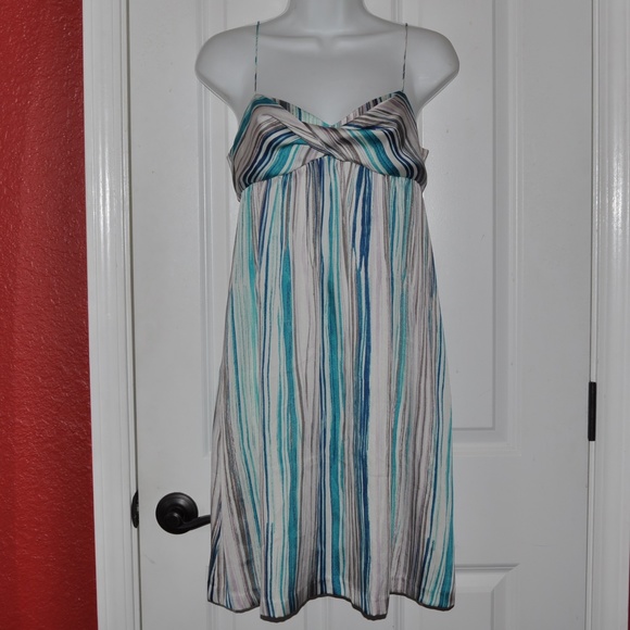LOFT Dresses & Skirts - ANN TAYLOR LOFT Striped Empire Waist Slip Dress